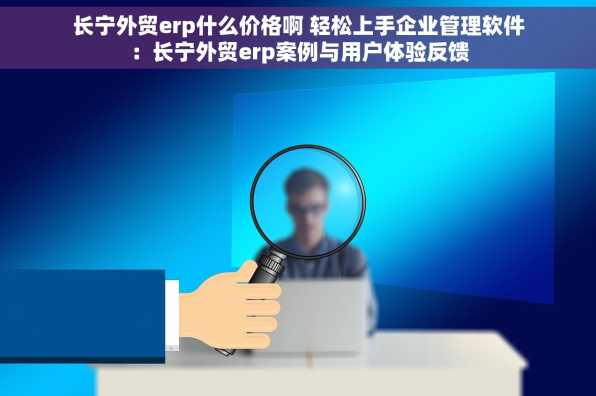 长宁外贸erp什么价格啊 轻松上手企业管理软件：长宁外贸erp案例与用户体验反馈
