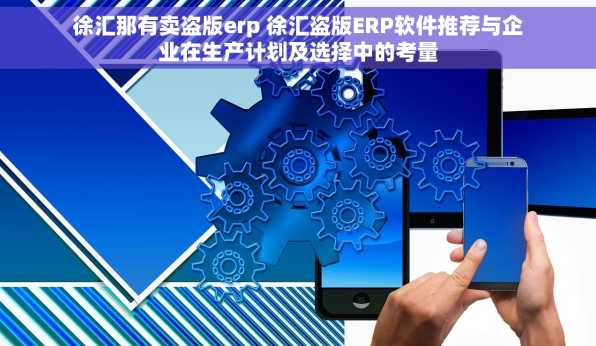 徐汇那有卖盗版erp 徐汇盗版ERP软件推荐与企业在生产计划及选择中的考量