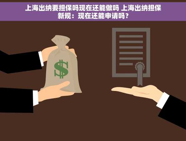 上海出纳要担保吗现在还能做吗 上海出纳担保新规：现在还能申请吗？
