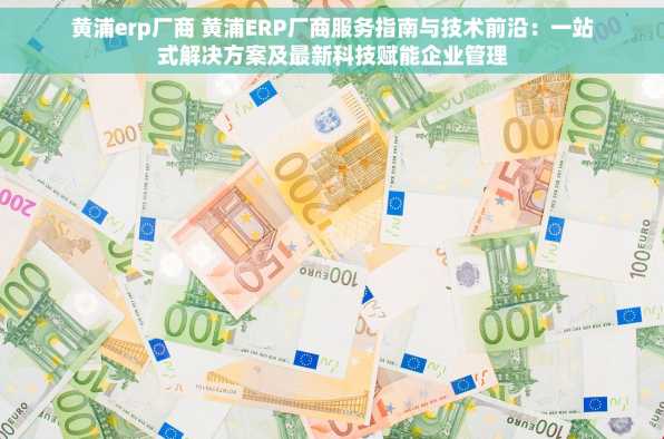 黄浦erp厂商 黄浦ERP厂商服务指南与技术前沿：一站式解决方案及最新科技赋能企业管理