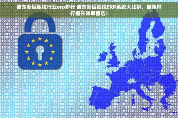 浦东新区眼镜行业erp排行 浦东新区眼镜ERP系统大比拼，最新排行提升效率首选！