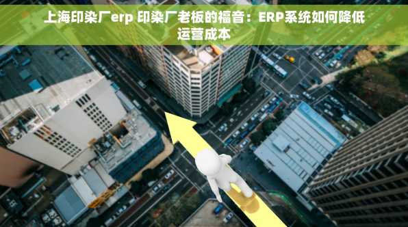 上海印染厂erp 印染厂老板的福音：ERP系统如何降低运营成本