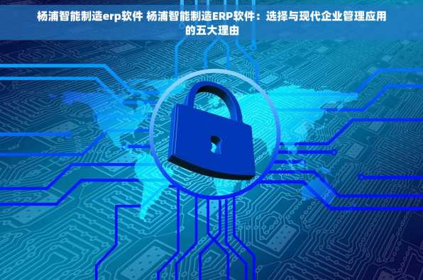 杨浦智能制造erp软件 杨浦智能制造ERP软件：选择与现代企业管理应用的五大理由