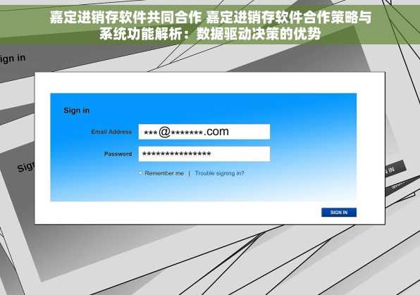 嘉定进销存软件共同合作 嘉定进销存软件合作策略与系统功能解析：数据驱动决策的优势