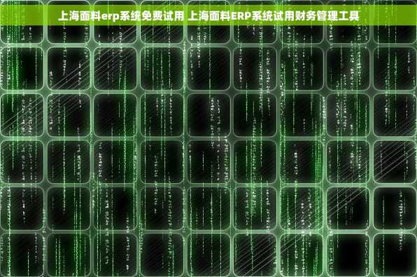 上海面料erp系统免费试用 上海面料ERP系统试用财务管理工具