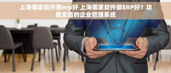 上海哪家软件做erp好 上海哪家软件做ERP好？功能全面的企业管理系统