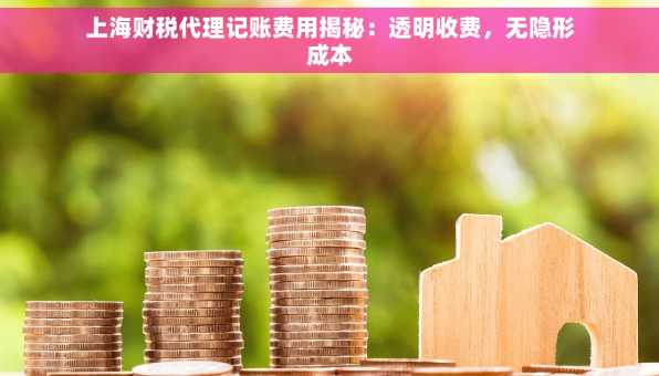 上海财税代理记账费用揭秘：透明收费，无隐形成本