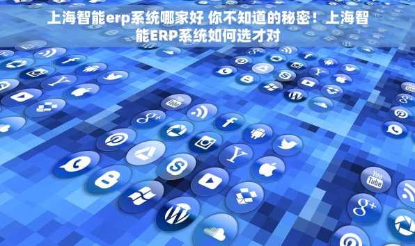 上海智能erp系统哪家好 你不知道的秘密！上海智能ERP系统如何选才对