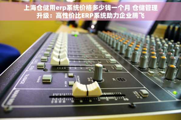 上海仓储用erp系统价格多少钱一个月 仓储管理升级：高性价比ERP系统助力企业腾飞