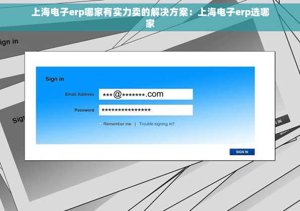 上海电子erp哪家有实力卖的解决方案：上海电子erp选哪家