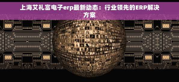 上海艾礼富电子erp最新动态：行业领先的ERP解决方案