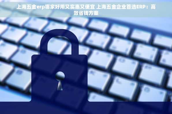 上海五金erp哪家好用又实惠又便宜 上海五金企业首选ERP：高效省钱方案