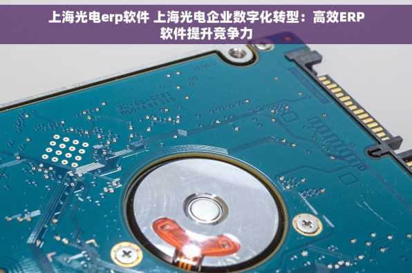 上海光电erp软件 上海光电企业数字化转型：高效ERP软件提升竞争力