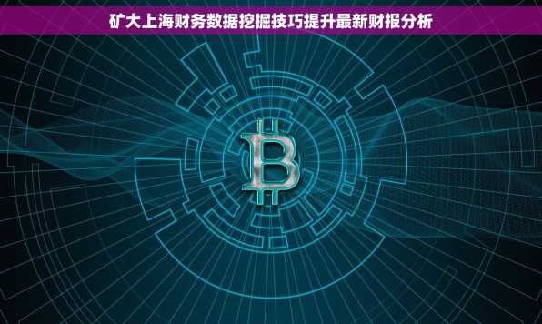 矿大上海财务数据挖掘技巧提升最新财报分析