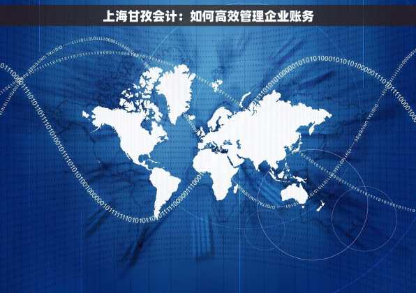上海甘孜会计：如何高效管理企业账务