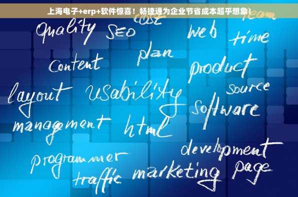上海电子+erp+软件惊喜！畅捷通为企业节省成本超乎想象！