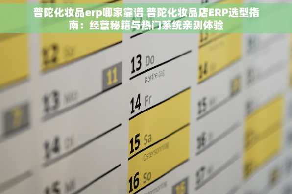 普陀化妆品erp哪家靠谱 普陀化妆品店ERP选型指南：经营秘籍与热门系统亲测体验