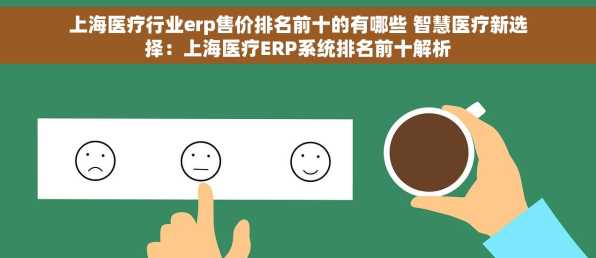 上海医疗行业erp售价排名前十的有哪些 智慧医疗新选择：上海医疗ERP系统排名前十解析
