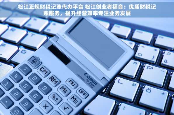 松江正规财税记账代办平台 松江创业者福音：优质财税记账服务，提升经营效率专注业务发展