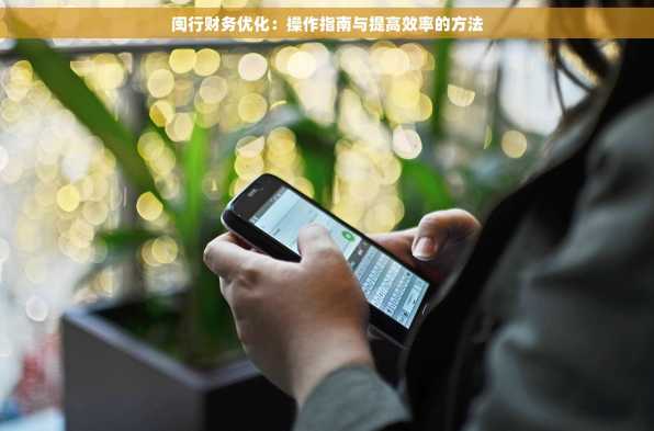 闽行财务优化：操作指南与提高效率的方法