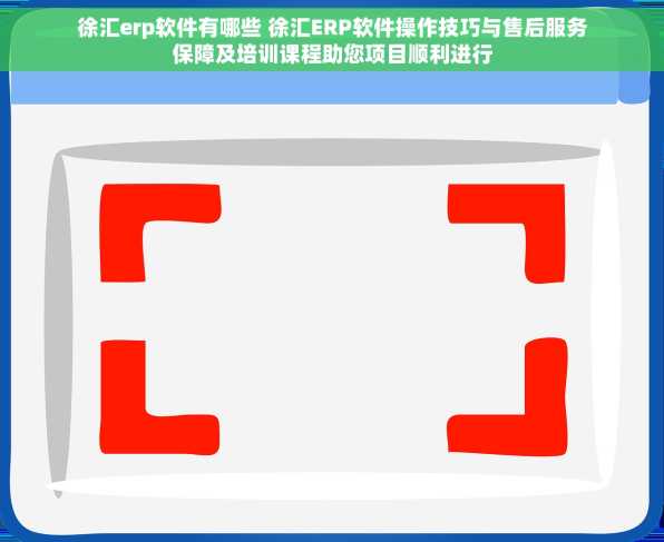 徐汇erp软件有哪些 徐汇ERP软件操作技巧与售后服务保障及培训课程助您项目顺利进行