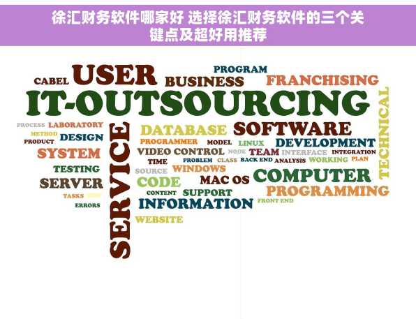 徐汇财务软件哪家好 选择徐汇财务软件的三个关键点及超好用推荐