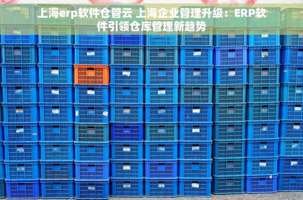 上海erp软件仓管云 上海企业管理升级：ERP软件引领仓库管理新趋势