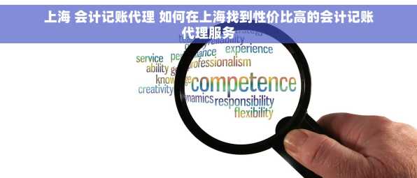 上海 会计记账代理 如何在上海找到性价比高的会计记账代理服务