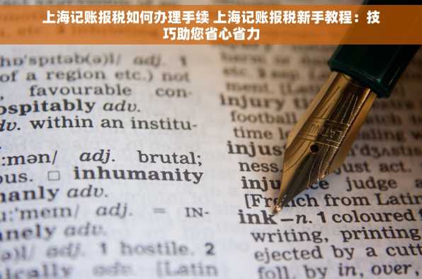上海记账报税如何办理手续 上海记账报税新手教程：技巧助您省心省力