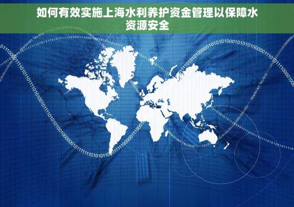 如何有效实施上海水利养护资金管理以保障水资源安全