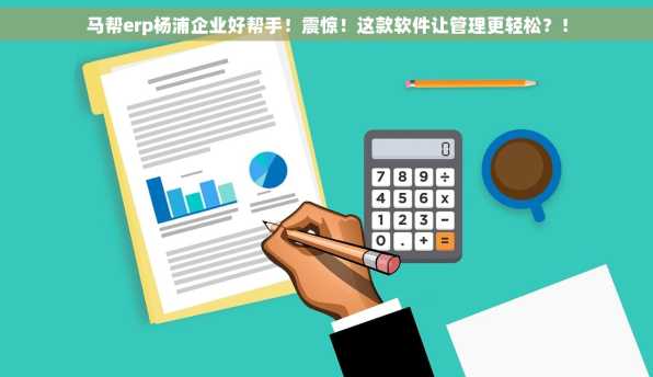马帮erp杨浦企业好帮手！震惊！这款软件让管理更轻松？！