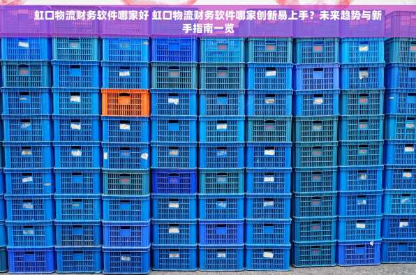 虹口物流财务软件哪家好 虹口物流财务软件哪家创新易上手？未来趋势与新手指南一览