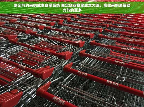嘉定节约采购成本食堂系统 嘉定企业食堂成本大降：高效采购系统助力节约更多