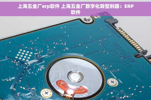 上海五金厂erp软件 上海五金厂数字化转型利器：ERP软件