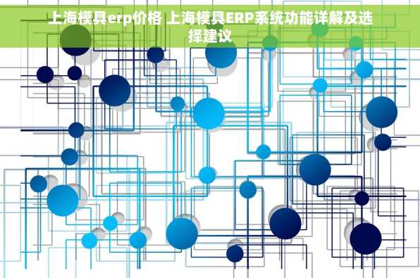 上海模具erp价格 上海模具ERP系统功能详解及选择建议