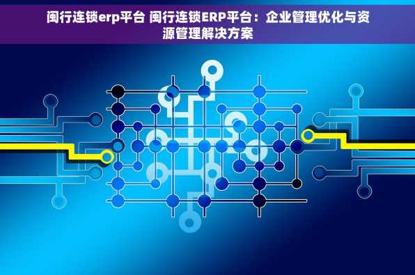 闽行连锁erp平台 闽行连锁ERP平台：企业管理优化与资源管理解决方案