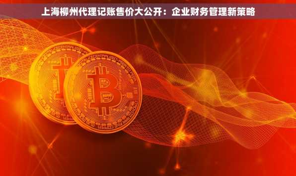上海柳州代理记账售价大公开：企业财务管理新策略