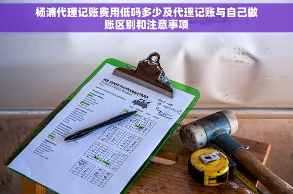 杨浦代理记账费用低吗多少及代理记账与自己做账区别和注意事项