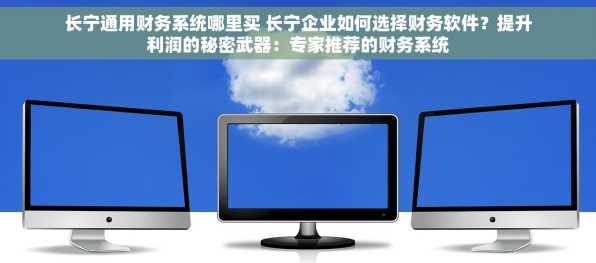 长宁通用财务系统哪里买 长宁企业如何选择财务软件？提升利润的秘密武器：专家推荐的财务系统