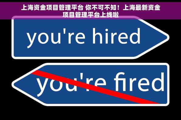 上海资金项目管理平台 你不可不知！上海最新资金项目管理平台上线啦