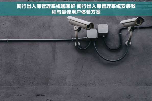 闽行出入库管理系统哪家好 闽行出入库管理系统安装教程与最佳用户体验方案