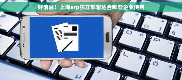 好消息！上海erp独立部署适合哪些企业使用