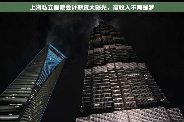 上海私立医院会计薪资大曝光，高收入不再是梦
