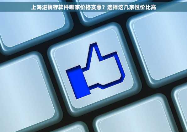 上海进销存软件哪家价格实惠？选择这几家性价比高