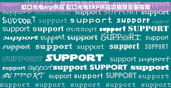 虹口光电erp供应 虹口光电ERP供应功能及安装指南