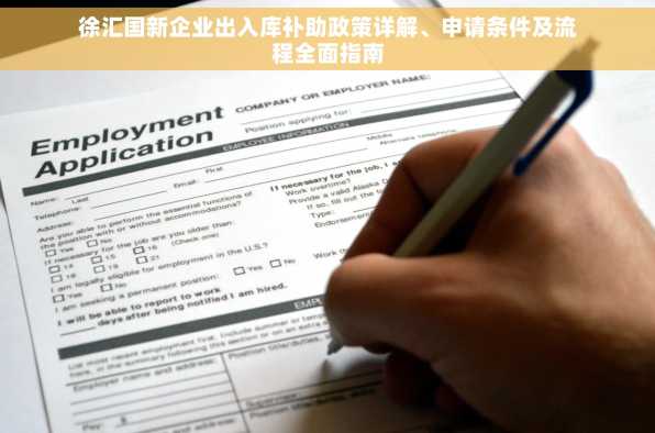 徐汇国新企业出入库补助政策详解、申请条件及流程全面指南