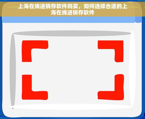 上海在线进销存软件购买，如何选择合适的上海在线进销存软件
