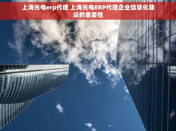 上海光电erp代理 上海光电ERP代理企业信息化建设的重要性