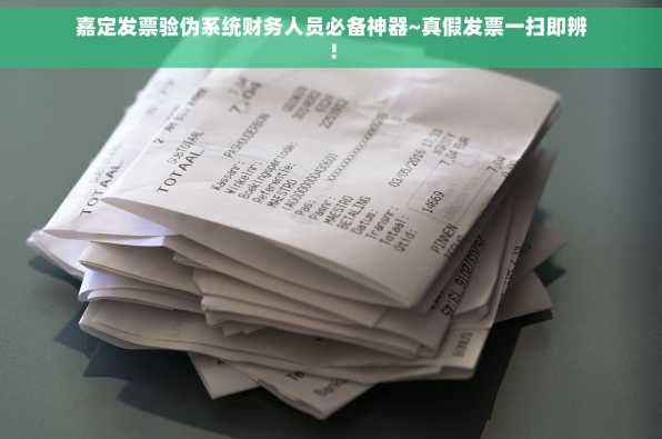 嘉定发票验伪系统财务人员必备神器~真假发票一扫即辨！