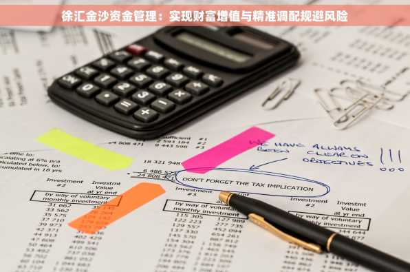 徐汇金沙资金管理：实现财富增值与精准调配规避风险